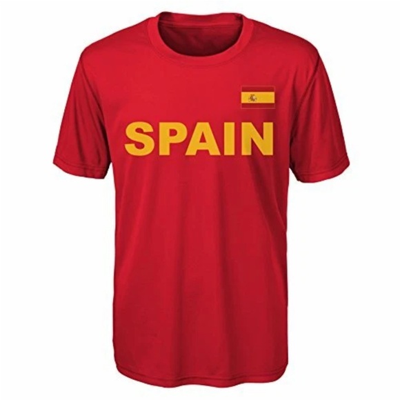 Gen2 Other - NWT [Gen2] Spain World Cup Soccer Performance Short Sleeve Shirt Youth M 10/12
